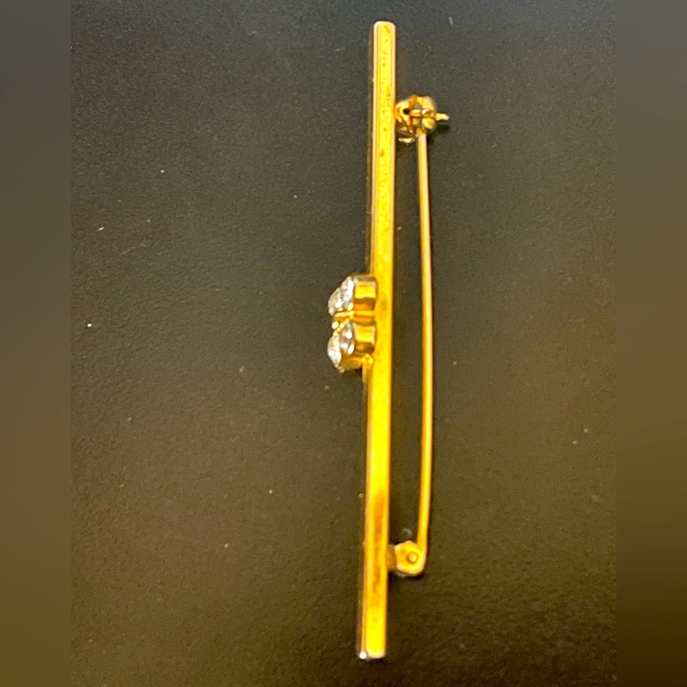 🔴Vintage Avon Gold Tone Bar Brooch - Picture 5 of 8